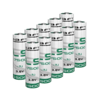 Saft Aanbieding: 10 x Saft LS17500 / A batterij (3.6V, 3600 mAh, Li-SOCl2)  ASA02326