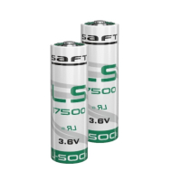 Saft Aanbieding: 2 x Saft LS17500 / A batterij (3.6V, 3600 mAh, Li-SOCl2)  ASA02325