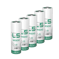 Saft Aanbieding: 5 x Saft LS14500 / AA batterij (3.6V, 2600 mAh, Li-SOCl2)  ASA02341