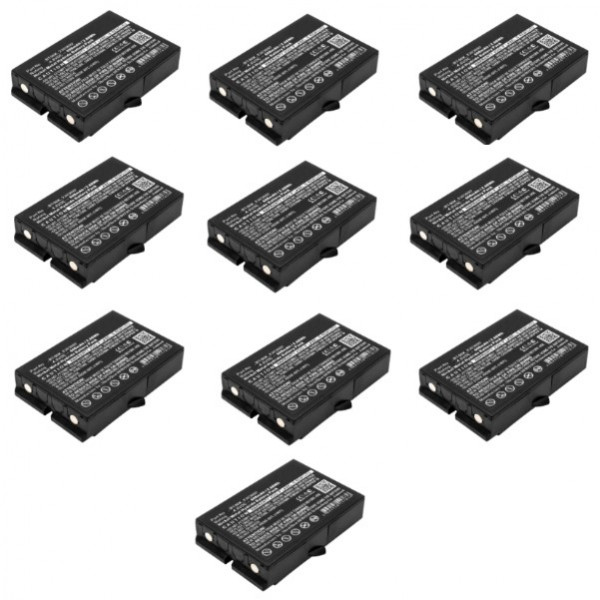 10 stuks Ikusi BT06K / 2303692 accu's (4.8 V, 600 mAh, 123accu huismerk)  AIK00008 - 1