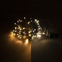 Kerstverlichting op 3x AA batterijen | 96 lampjes met timer