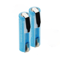 123accu 14500 / 14505 batterij met soldeerlippen 2 stuks (3.7 V, 700 mAh)  ANB00784