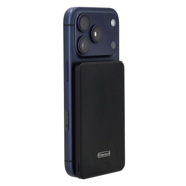 123accu Draadloze Powerbank ultra slim zwart (20W, 5000 mAh) ADR00363 - 6