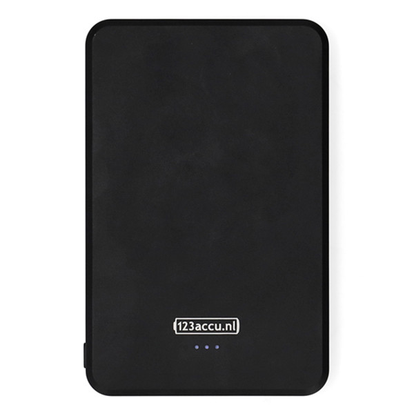 123accu Draadloze Powerbank ultra slim zwart (20W, 5000 mAh) ADR00363 - 4
