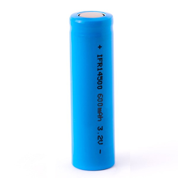 123accu  IFR14500 Flat Top batterij (3.2 V, 600 mAh, LiFePO4)  ADR00089 - 