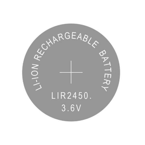 123accu LIR2450 3.6V Oplaadbare Li-ion knoopcel batterij 1 stuk  AES00006 - 1