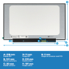 Laptop LCD scherm 14" | 1366 x 768 | Ultraslim | Mat | 30-pins eDP connector | Geen brackets ADR00323 - 3
