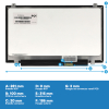 Laptop LCD scherm 14" | 1920 x 1080 | Slimline IPS | Mat | 30-pins eDP connector | Ingebouwde inverter (PCB) ADR00324 - 3
