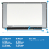 Laptop LCD scherm 15,6" | 1920 x 1080 | Ultraslim IPS | Mat | 30-pins eDP connector | Geen brackets ADR00317 - 3