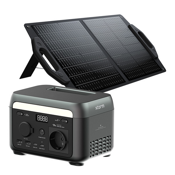 123accu Noodpakket M - Noodstroom set met batterijen en powerstation met zonnepaneel ADR00382 - 5