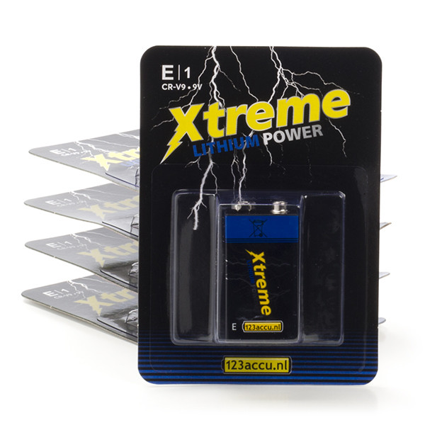 123accu Xtreme Power 9V 6FR61 E-Block batterij 5 stuks  ADR00075 - 1