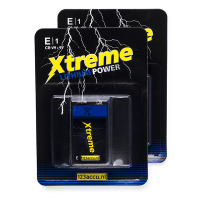 123accu Xtreme Power 9V / 6FR61 / E-Block Lithium Batterij 2 stuks ADR00069