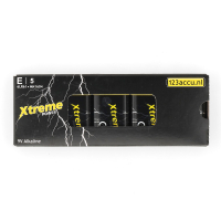 123accu Xtreme Power 9V / 6LR61 / E-Block Alkaline Batterij 5 stuks ADR00047