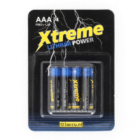 123accu Xtreme Power AAA / FR03 batterij 4 stuks ADR00067
