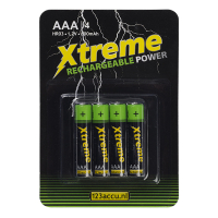 123accu Xtreme Power AAA / HR03 batterij (4 stuks, 800 mAh)  ADR00064