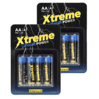 123accu Xtreme Power AA / FR6 Lithium batterij 8 stuks ADR00133