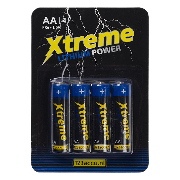 123accu Xtreme Power AA / FR6 batterij 4 stuks  ADR00063 - 1