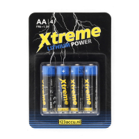 123accu Xtreme Power AA / FR6 batterij 4 stuks ADR00063