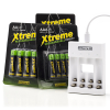 123accu Xtreme Power AA / HR6 en AAA / HR03 + USB Lader 8 stuks