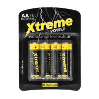 123accu Xtreme Power AA / MN1500 / LR6 batterij (4 stuks) ADR00006