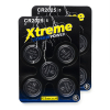 123accu Xtreme Power CR2025 3V Lithium knoopcel batterij 10 stuks