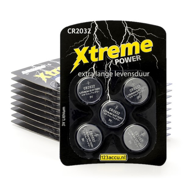 123accu Xtreme Power CR2032 3V Lithium knoopcel batterij 50 stuks  ADR00136 - 1