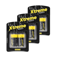 123accu Xtreme Power LR14 / C Alkaline Batterij (6 stuks) ADR00295