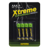 123accu Xtreme Power Oplaadbare AAA / HR03 Ni-Mh batterijen (4 stuks, 800 mAh)