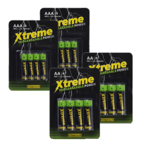 123accu Xtreme Power Oplaadbare AA / HR6 + AAA / HR03 Ni-Mh batterijen (16 stuks, 2000 mAh)  ADR00192