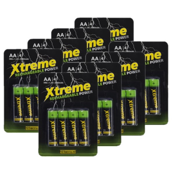 123accu Xtreme Power Oplaadbare AA / HR6 Ni-Mh batterijen (32 stuks, 2000 mAh)  ADR00183 - 1