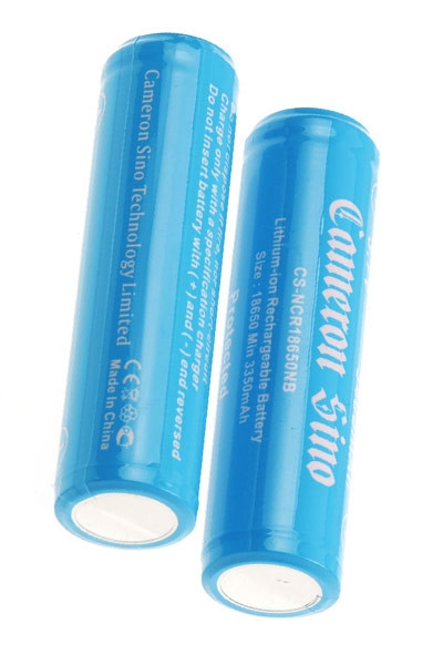 123accu huismerk 18650 Button Top accu 2 stuks (3.7 V, 3400 mAh) 123accu.nl