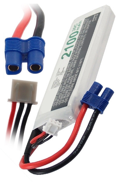 123accu huismerk EC3 / JST-XH-2.54  AWG24 accu (2100 mAh)  ANB00060 - 1