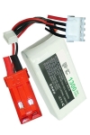 123accu huismerk JST-SYP-2P / JST-XH-2.54 AWG24 accu (11.1 V, 1300 mAh) ANB00055 - 1