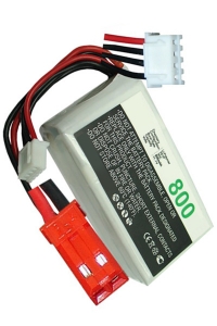 123accu huismerk JST-SYP-2P / JST-XH-2.54 AWG24 accu (11.1 V, 800 mAh)  ANB00050