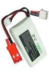 123accu huismerk JST-SYP-2P / JST-XH-2.54 AWG24 accu (7.4 V, 1300 mAh) ANB00067 - 1