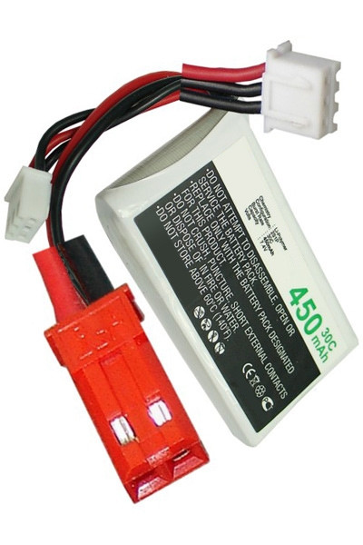 123accu huismerk JST-SYP-2P / JST-XH-2.54 AWG24 accu (7.4 V, 450 mAh)  ANB00057 - 1