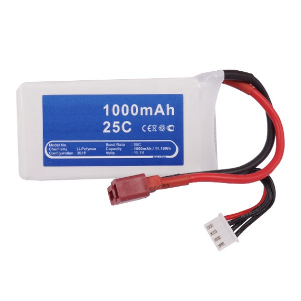 123accu huismerk RC Hobby accu (11.1 V, 1000 mAh, 3S1P, Li-Po, 25C) ANB00440 - 1