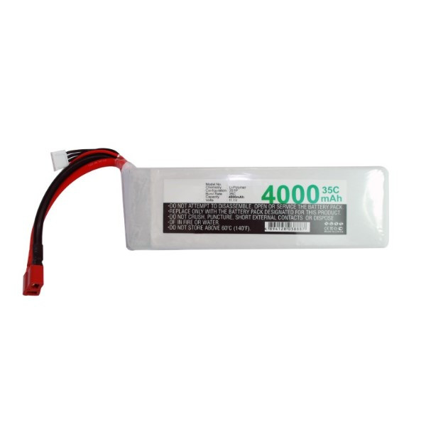 123accu huismerk RC Hobby accu (11.1 V, 4000 mAh, 3S1P, Li-Po, 35C) ANB00070 - 1