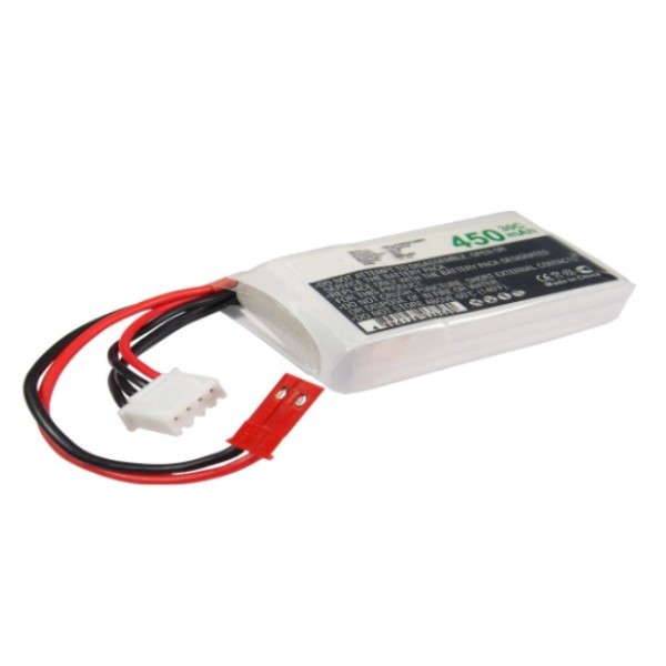 123accu huismerk RC Hobby accu (11.1 V, 450 mAh, 3S1P, Li-Po, 30C) ANB00048 - 1