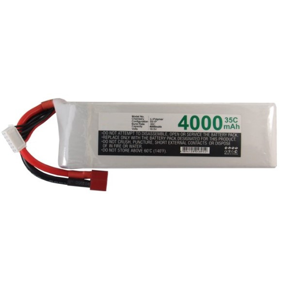 123accu huismerk RC Hobby accu (18.5 V, 4000 mAh, 5S1P, Li-Po, 35C) ANB00076 - 1