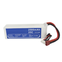 123accu huismerk RC Hobby accu (22.2 V, 2500 mAh, 6S1P, Li-Po, 25C) ANB00488