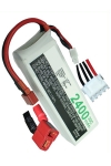 123accu huismerk T-Plug AWG12 / JST-XH-2.54 AWG24 accu (11.1 V, 2400 mAh)  ANB00080 - 1