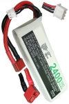 123accu huismerk T-Plug AWG12 / JST-XH-2.54 AWG24 accu (2400 mAh) ANB00081 - 1