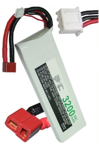 123accu huismerk T-Plug AWG12 / JST-XH-2.54 AWG24 accu (7.4 V, 3200 mAh)  ANB00071