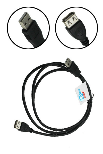 123accu huismerk USB verlengkabel (1,5 meter)  ANB00147 - 1