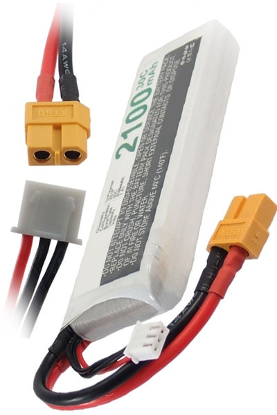 123accu huismerk XT60 Yellow / JST-XH-2.54  AWG24 accu (2100 mAh)  ANB00046 - 1