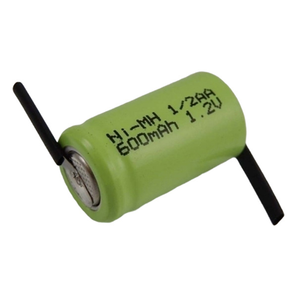 123accu oplaadbare 1/2 AA batterij met Z-tags (1.2V, 600 mAh, Ni-Mh)  ANB01405 - 1