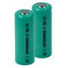 123accu oplaadbare 2/3AAA batterij 2 stuks (1.2 V, 400 mAh, Ni-Mh)