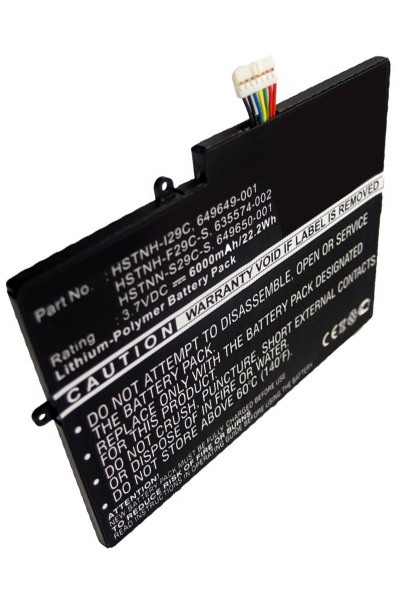 123accu vervangt HP 635574-001 / HSTNH-I29C / 635574-002 accu (6000 mAh) AHP00079 - 1