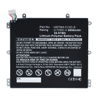 123accu vervangt HP BY02 / HSTNH-H408C / HSTNH-C13C-S accu (3.7 V, 5650 mAh) AHP00427
